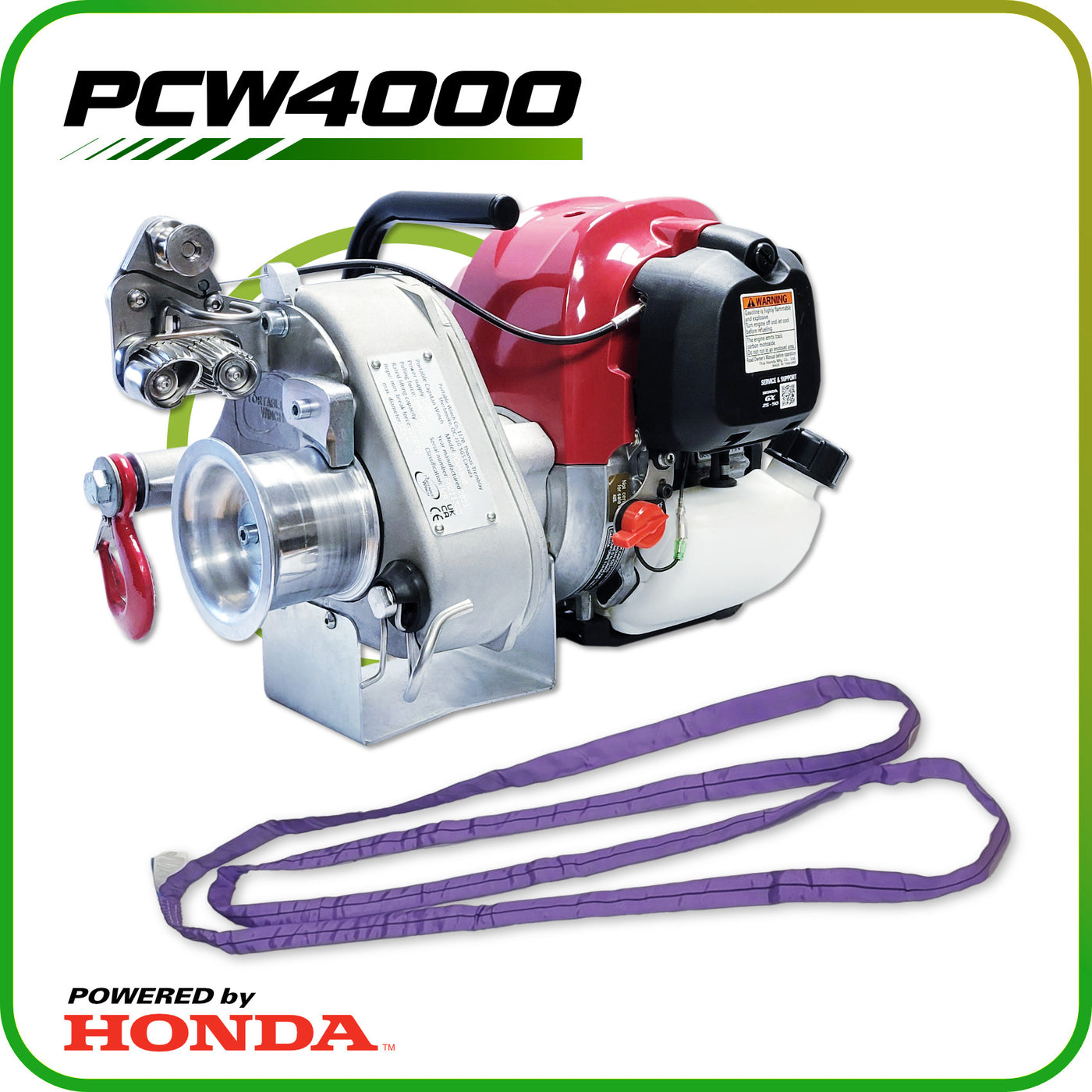 GX50 Gas-Powered Portable Winch