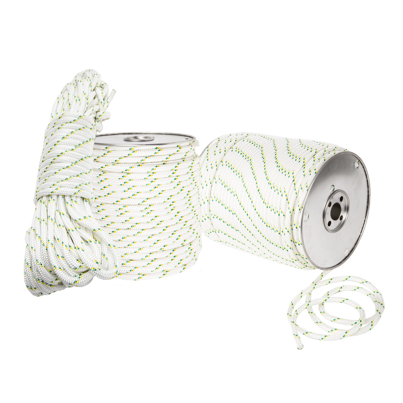 Portable Winch Pca-1205m Double-Braided Polyester Rope, 3/8 x 164